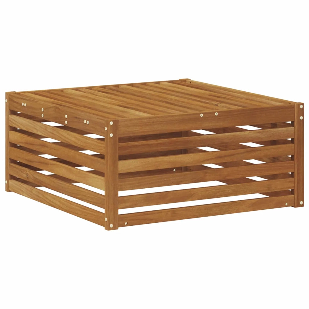 Sedia da giardino-Poggiapiedi da Esterno Naturale 79 x 79 x 37 cm 601194