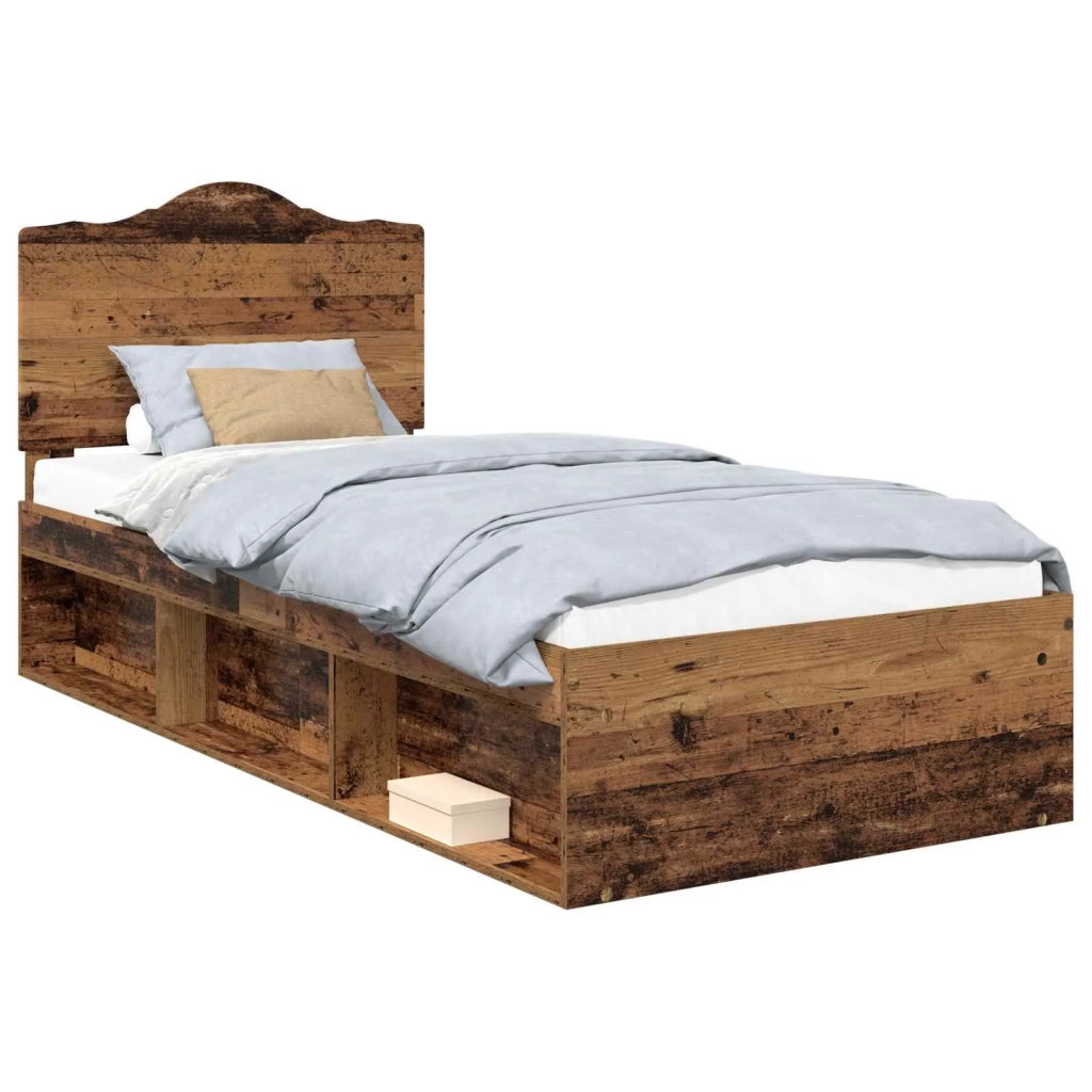 Struttura del letto Legno vecchio 90 x 190 cm Pino massello 3413369