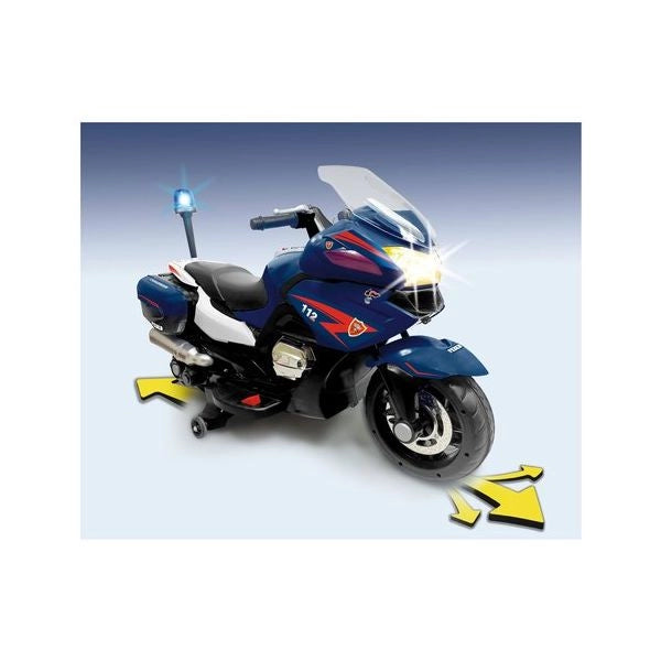 Moto elettrica feber fen41000 carabinieri 12v blu scuro