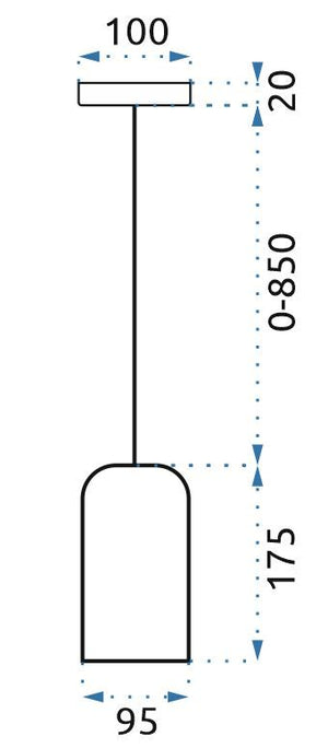 Lampada APP996-1CP B White