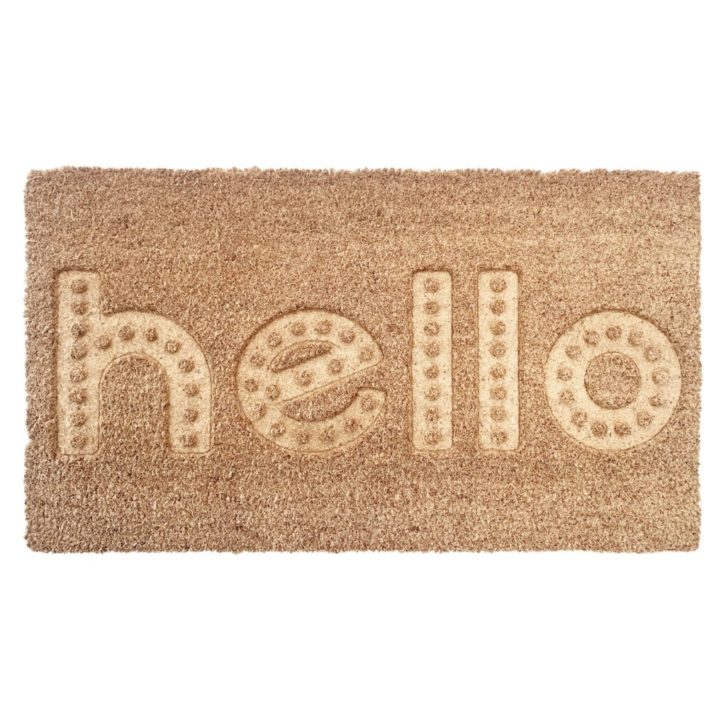 Zerbino Cocco 3D Moderno 40x70 Cm Antiscivolo Tappeto Rettangolare Porta Ingresso Entrata - B