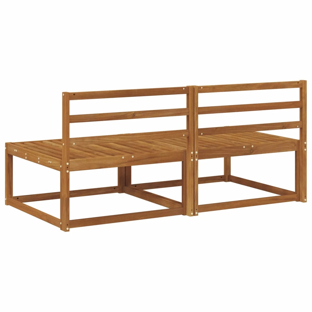 2 Pezzo Divano centrale per esterno-Divano modulare Naturale 158 x 83 x 73 cm