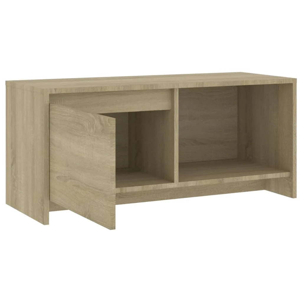 Mobile TV multimediale mensola TV credenza TV sala da pranzo soggiorno camera da letto rovere Sonoma 90 x 35 x 40 cm legno ingegnerizzato beige 02_0027555