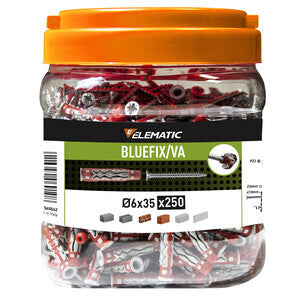 ELEMATIC TASSELLO BLUEFIX VA 6X35 BARATTOLO 250 PZ- 1,0 pz