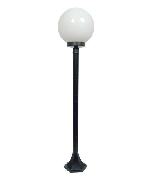 LAMPIONCINO SU PALO MODELLO SFERA  100w IP44 cm.120h. colore nero    SYNTESY