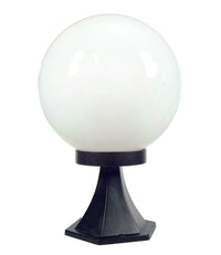 LANTERNA CON SUPPORTO DA APPOGGIO MODELLO SFERA  100w IP44 mm.250x354h. colore nero    SYNTESY