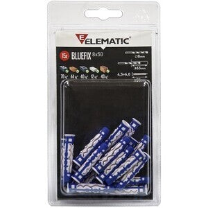 ELEMATIC BLISTER TASSELLO BLUEFIX 8X50 VITE 10+10 PZ- 10,0 confezione