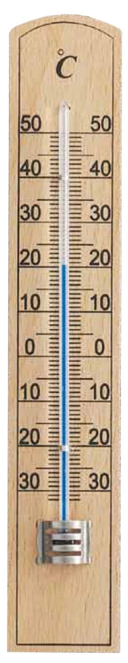 TERMOMETRO IN LEGNO 20X3,6 CM                        101015- MOLLER THERM- 1,0 pz