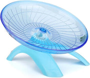 Veloce giroscopio per piccoli animali domestici (blu) con superficie antiscivolo e base stabile in plastica.