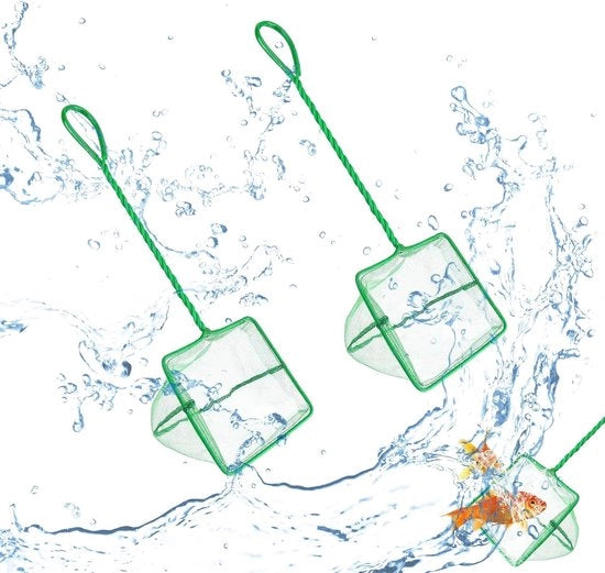 Set di Reti per Acquario - Rete Fitta per Pesci Piccoli - 2 Pezzi - 15 x 12,5 cm