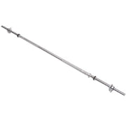 Trade Shop - Bilanciere Barra Asta Da 1,5 Mt Palestra Con Anelli Bloccaggio Sollevamento Pesi -
