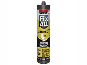 SIGILLANTE ADESIVO FIX ALL TURBO- - ml.290 bianco - 2 pezzi SOUDAL