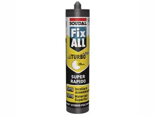SIGILLANTE ADESIVO FIX ALL TURBO- - ml.290 bianco - 2 pezzi SOUDAL