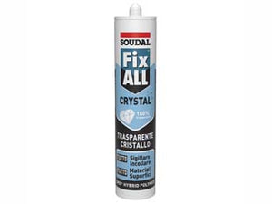 SIGILLANTE ADESIVO FIX ALL CRYSTAL- - ml.290 trasparente - 2 pezzi SOUDAL