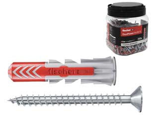 TASSELLO IN NYLON CON VITE PROMOPACK DUOPOWER- - ø mm.6x30 conf.pz.250 - 1 confezione FISCHER