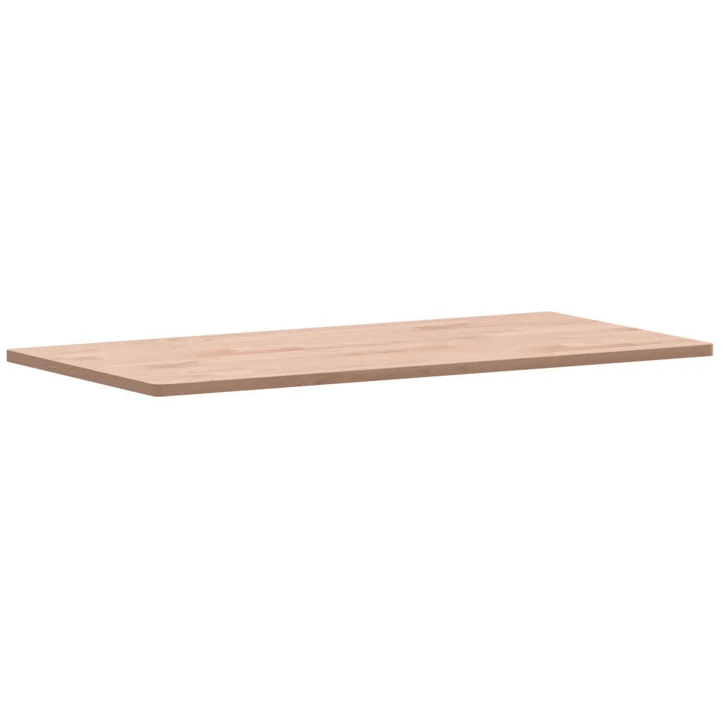 Piano Tavolo | Superficie Tavolo | Piano Scrivania 100x50x1,5cm Rettangolare Legno Massello Faggio