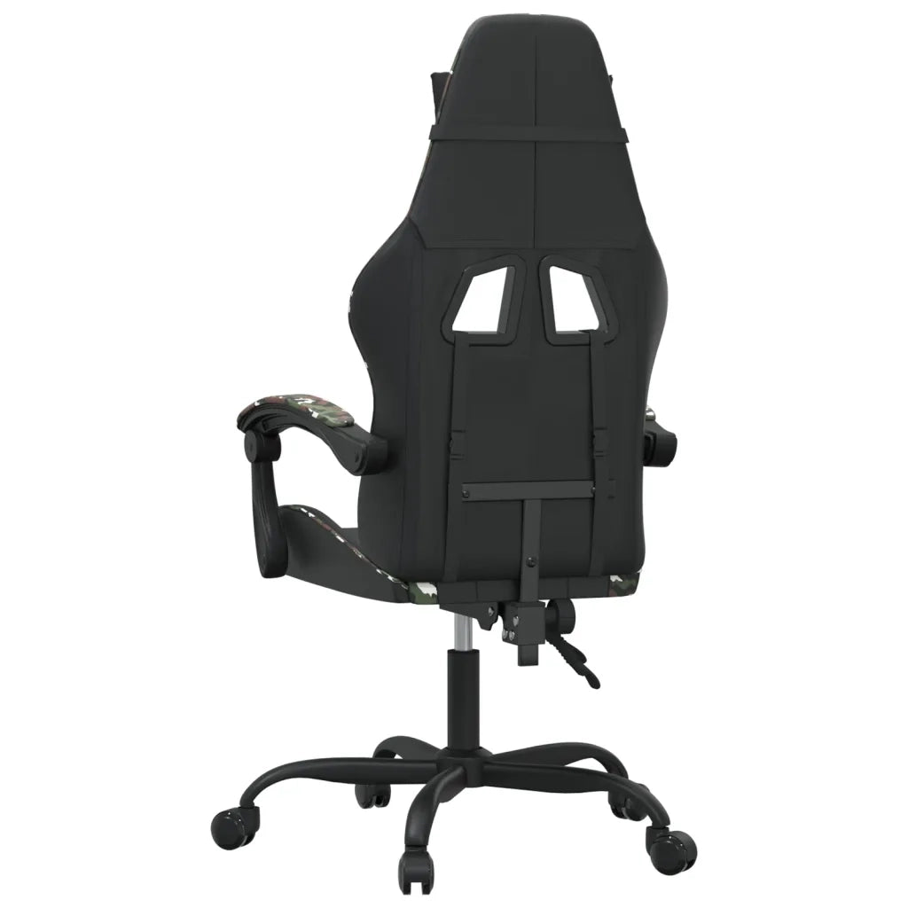 Sedia da Gaming | Sedia da e-sports Nero e Mimetico in Similpelle