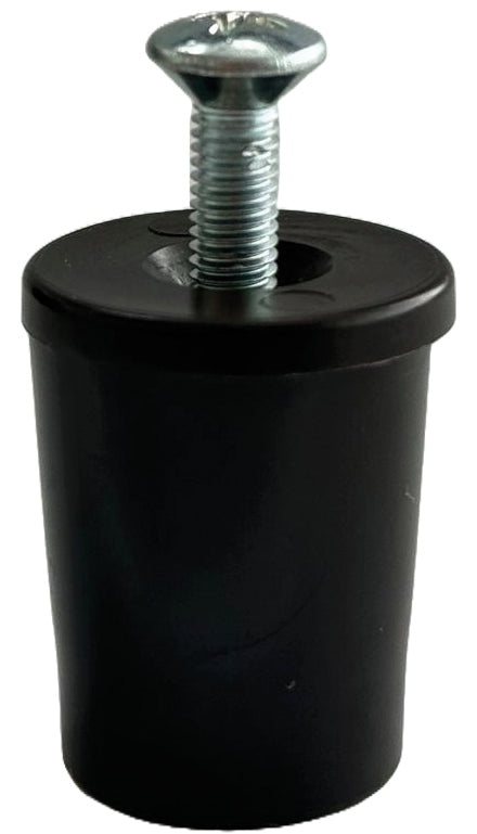 PARACOLPO PER TAPPARELLE CON RONDELLA E VITE Col. Marrone  mm. 28 50.00 pz