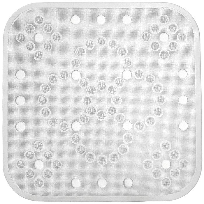 TAPPETO DOCCIA ANTISCIVOLO  cm. 54x54 col. Bianco