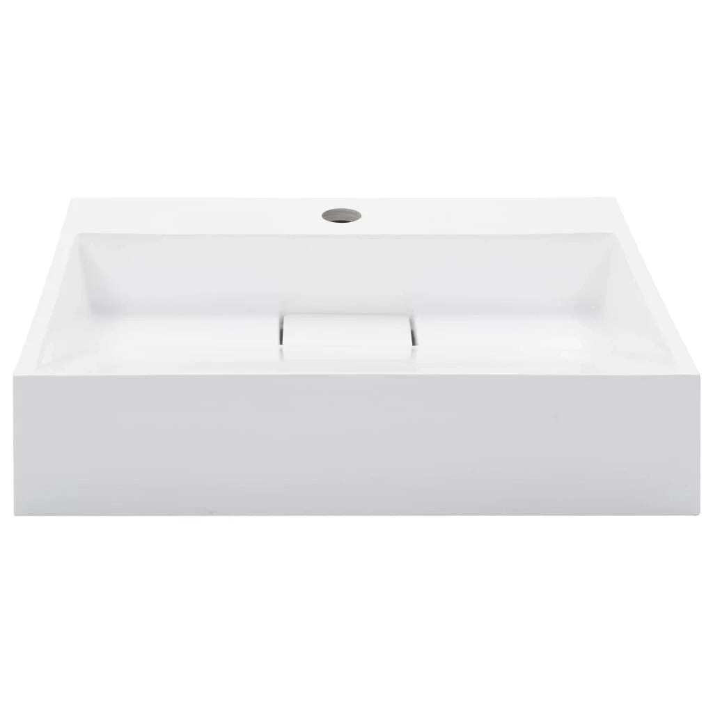 Lavabo lavabo lavabo da appoggio lavabo sospeso arredo bagno cabina doccia cabina WC casa 50 x 38 cm ghisa minerale bianco 02_0002632