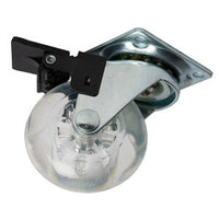 RUOTA MOBILE D 50 MM PIASTRA C/FRENO TRASPAREN*- SERVICEIT SRL- 12,0 pz