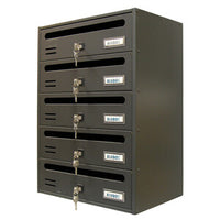 CASSETTA POSTALE ALUBOX CUBO/R 5 38,5X25X53 GR GHISA- ALUBOX- 1,0 pz