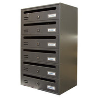 CASSETTA POSTALE ALUBOX CUBO/R 6 38,5X25X63 GR GHISA- ALUBOX- 1,0 pz