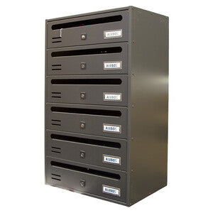 CASSETTA POSTALE ALUBOX CUBO/R 6 38,5X25X63 GR GHISA- ALUBOX- 1,0 pz