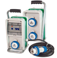 QUADRO ELETTRICO EOLO ASC CON CAVALLETTO 3 PRESE INDUSTRIALI IP67  74305    FANTON