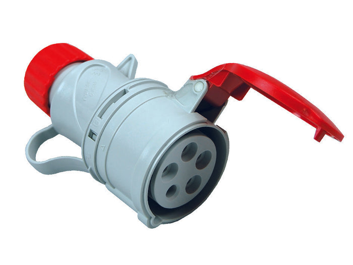 PRESA INDUSTRIALE VOLANTE ARGO ROSSA 3P+T+N CEE 309 IP44  16A colore rosso 71105    FANTON