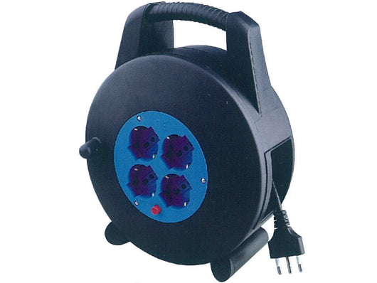 AVVOLGICAVO ELETTRICO 4 PRESE SCHUKO BIPASSO MT.10  mt.10    SYNTESY