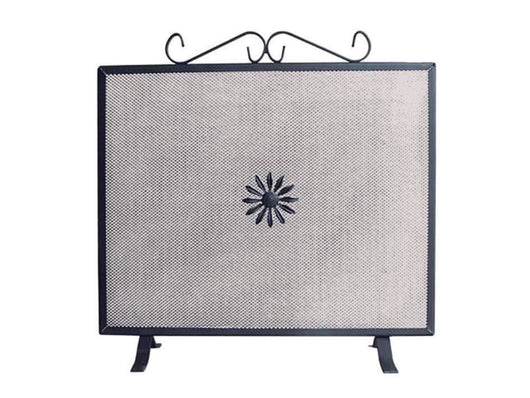 PARASCINTILLE QUADRATO CON DECORO PER CAMINO  cm.40x50h.