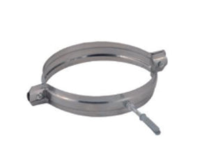 COLLARE REGGITUBO IN ACCIAIO INOX AISI 304 MONOPARETE SPESSORE MM.0,5- - ø mm.250 - 2 pezzi