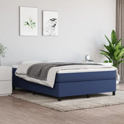 Struttura Letto a Rete a Molle Blu 140x200 cm in Tessuto 3120868