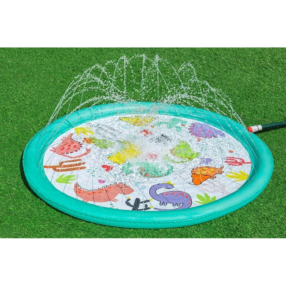 Trade Shop - Tappetino Gonfiabile Dinosauri Spruzzi Desert Dino Da 48"/122cm +2 Anni Giardino 52698 -