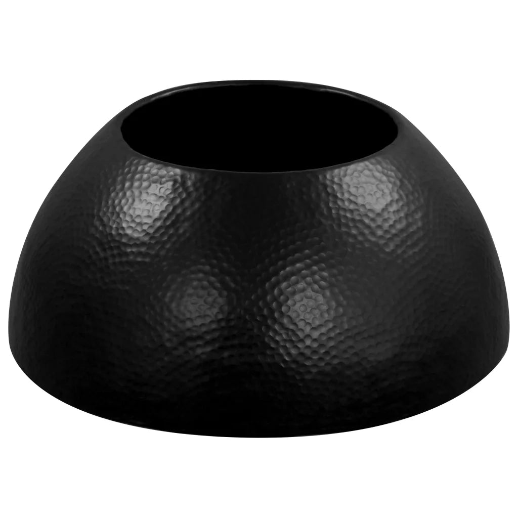 Tavolino da CaffÃ¨ in Alluminio Martellato 70x30 cm Nero cod mxl 21227