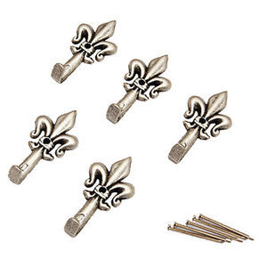 BL GANCIO PER QUADRO GIGLIO 47 MM ARGEN N. 2 5 PZ- DIESSE- 5,0 blister