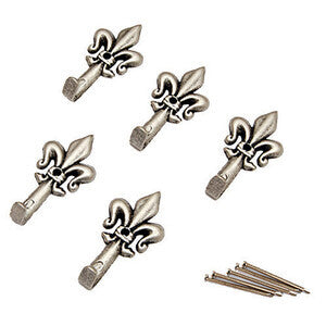 BL GANCIO PER QUADRO GIGLIO 32 MM ARGEN N. 0 5 PZ*- DIESSE- 5,0 blister