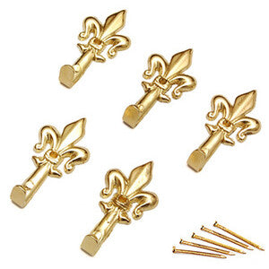 BL GANCIO PER QUADRO GIGLIO 36 MM ORO L N. 1 5 PZ*- DIESSE- 6,0 blister