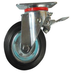 RUOTA INDUSTRIALE D  85 PIASTRA GIREV C/FRENO EXP- CHINA QINGDAO- 1,0 pz