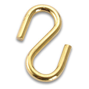 GANCIO A S PER CATENA D 2,4 MM ACCIAIO OTTONATO- 2,0 centinaia