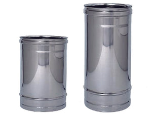 TUBO ACCIAIO INOX AISI 304 MONOPARETE SPESSORE MM.0,5  ø mm.130  cm.50