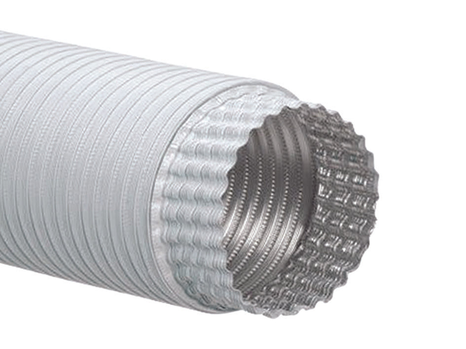 TUBI FLESSIBILI ED ESTENSIBILI IN ALLUMINIO COLORE BIANCO M/F- - ø cm.10 - 6 pezzi