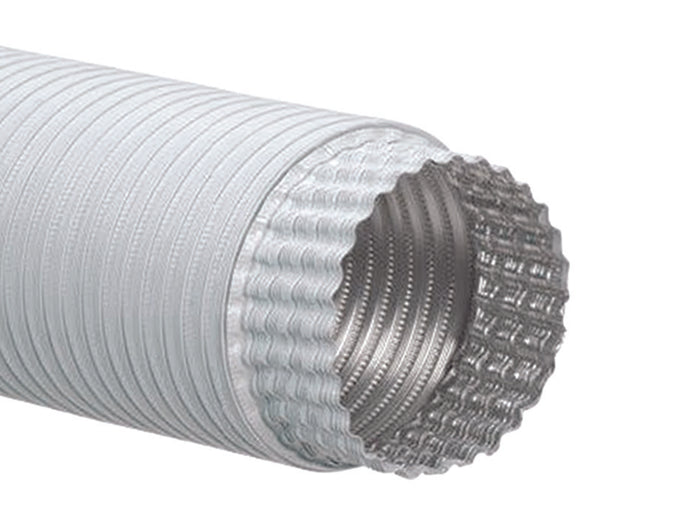 TUBI FLESSIBILI ED ESTENSIBILI IN ALLUMINIO COLORE BIANCO M/F- - ø cm.10 - 6 pezzi