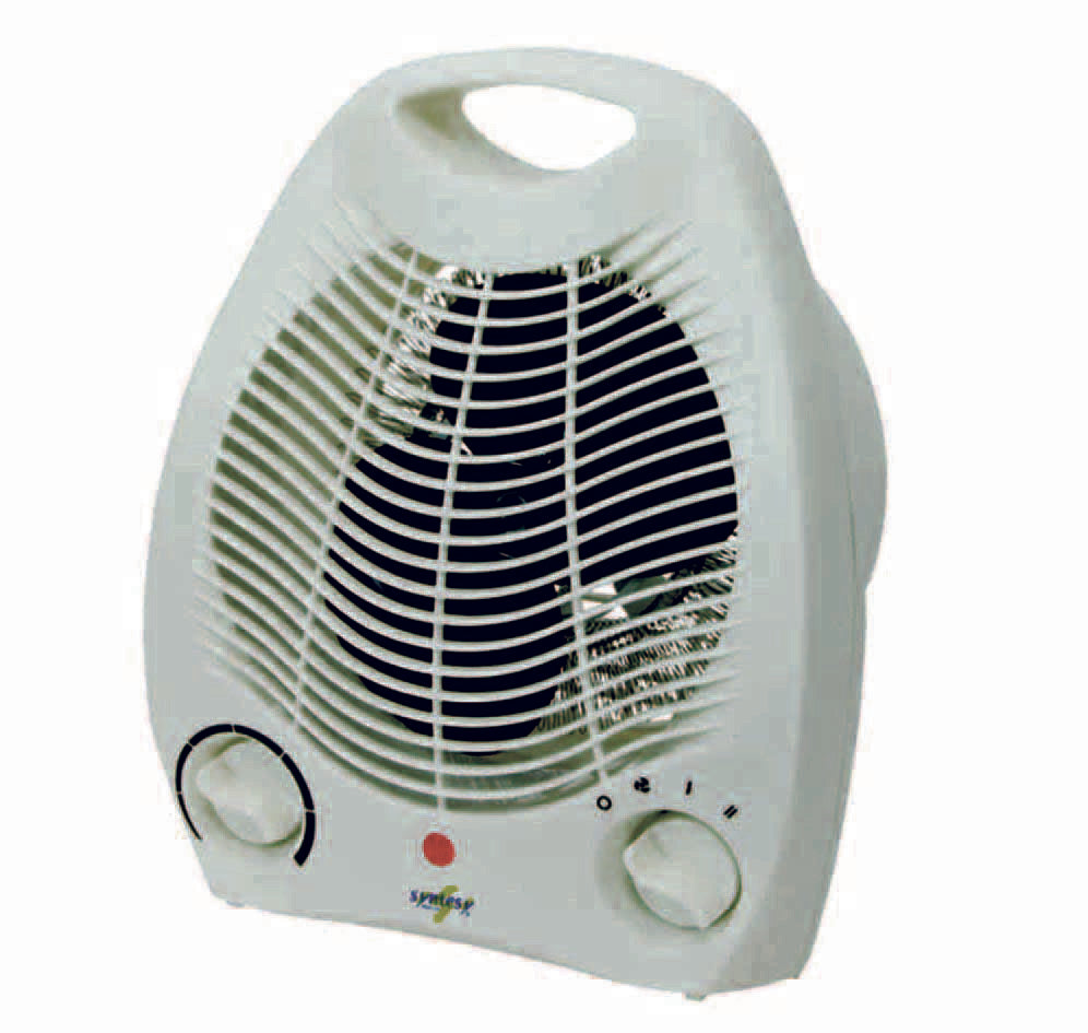 TERMOVENTILATORE CON TERMOSTATO 2000W  cm.27x13x23h.    SYNTESY