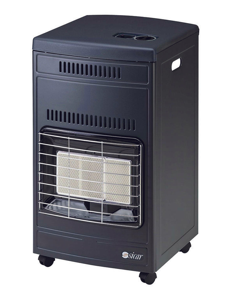 STUFA INFRAROSSI  A GAS GPL 4200W GRIGIA  misure cm.40,5x45x77h.   peso Kg.12,5   EURO90    SICAR