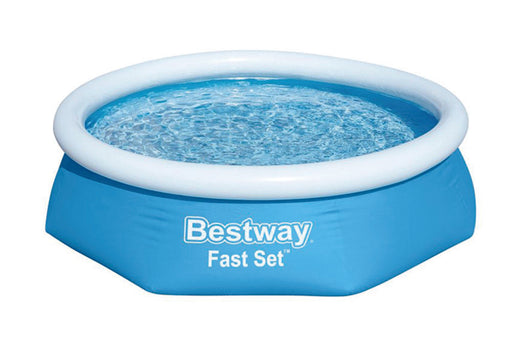 PISCINA FAST SET AUTOPORTANTE TONDA CM.244X61H. SENZA FILTRO  cm.244x61  capacitÃE lt.1880  (art.57448)    BESTWAY
