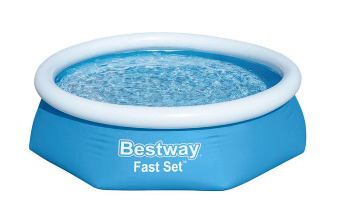 PISCINA FAST SET AUTOPORTANTE TONDA CM.244X61H. SENZA FILTRO  cm.244x61  capacitÃE lt.1880  (art.57448)    BESTWAY
