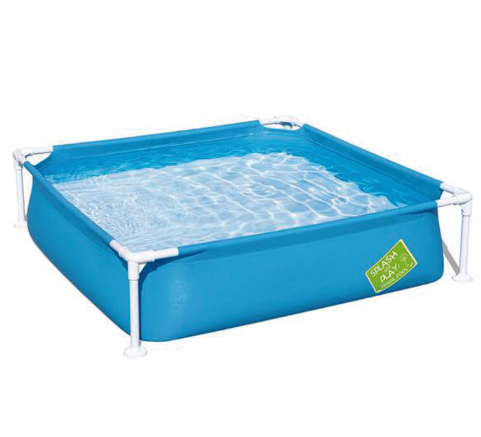 PISCINA FRAME QUADRATA CON TELAIO PORTANTE CM.122X122X30,5H.  +2 ANNI  cm.122x122x30,5  peso Kg.4,2  (art.56217)    BESTWAY