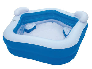 PISCINA GONFIABILE FAMILY FUN A PENTAGONO +6 ANNI  cm.213x206x69  kg.4,9  lt.575 (art.54153)    BESTWAY